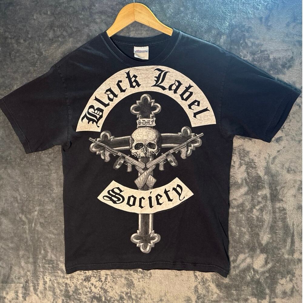 Band x Black Label Society VTG 2005 Y2K “Mafia” Album Graphic T Shirt MED Black